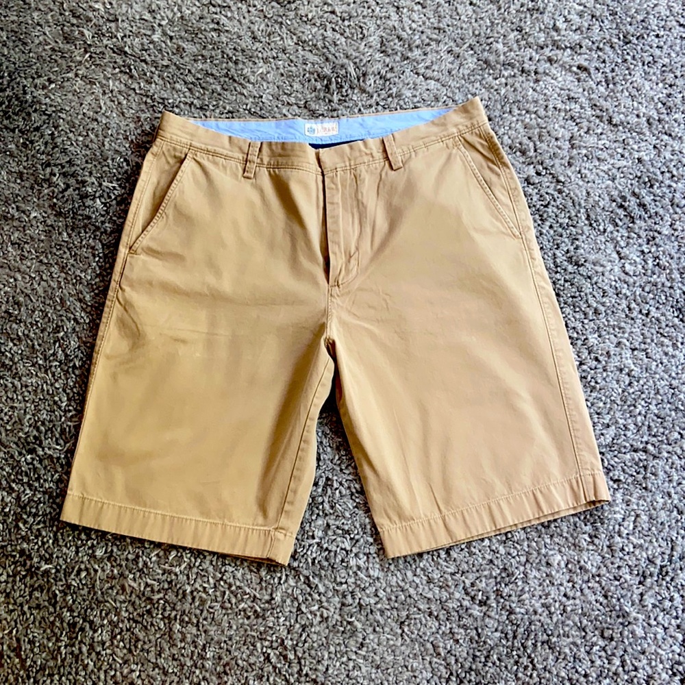 J Crew Chino shorts, khaki, size 34, inseam 10”
